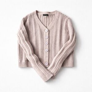 Art Class Lilac Cable Knit Cardigan